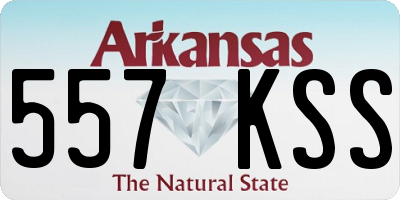 AR license plate 557KSS