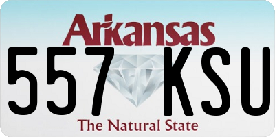 AR license plate 557KSU