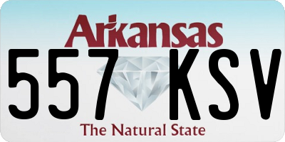 AR license plate 557KSV