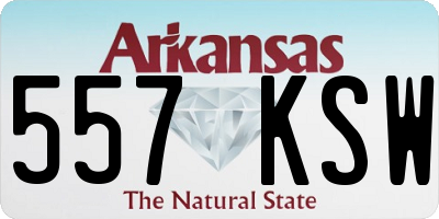 AR license plate 557KSW