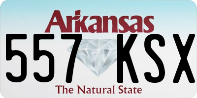 AR license plate 557KSX
