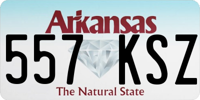 AR license plate 557KSZ