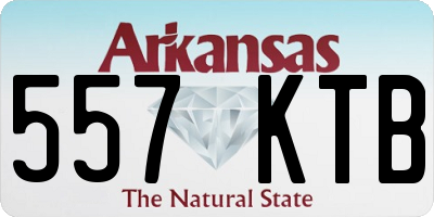 AR license plate 557KTB