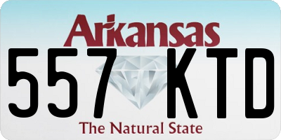 AR license plate 557KTD
