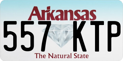 AR license plate 557KTP