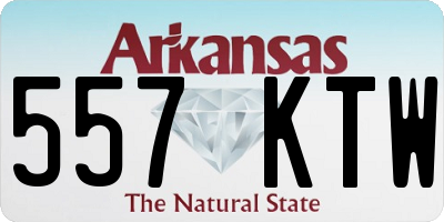 AR license plate 557KTW