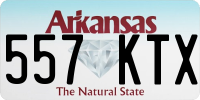 AR license plate 557KTX