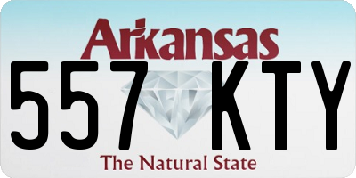 AR license plate 557KTY