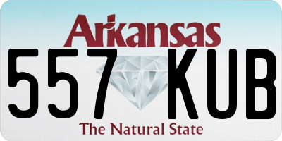 AR license plate 557KUB