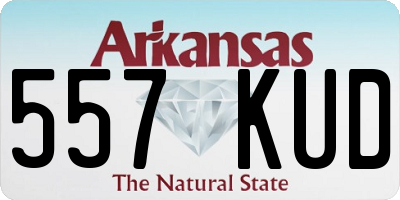 AR license plate 557KUD