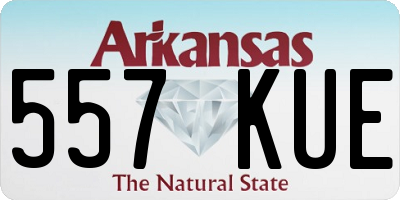 AR license plate 557KUE