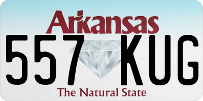AR license plate 557KUG