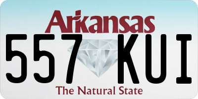 AR license plate 557KUI