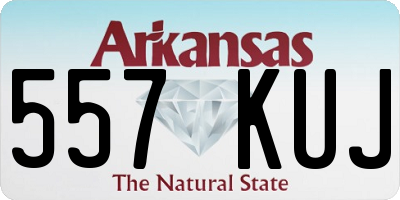 AR license plate 557KUJ