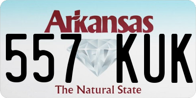AR license plate 557KUK