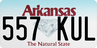 AR license plate 557KUL