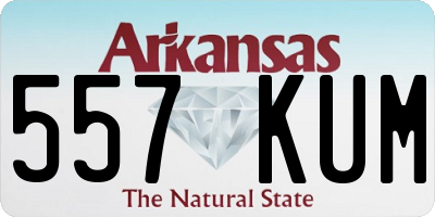 AR license plate 557KUM