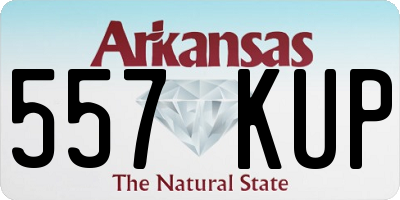 AR license plate 557KUP