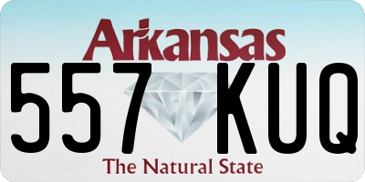 AR license plate 557KUQ