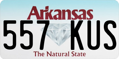 AR license plate 557KUS