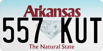 AR license plate 557KUT