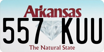 AR license plate 557KUU