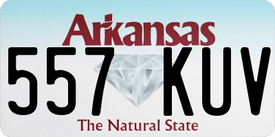 AR license plate 557KUV