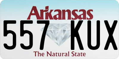 AR license plate 557KUX