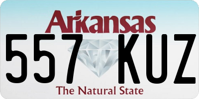 AR license plate 557KUZ