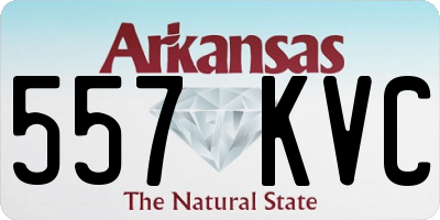 AR license plate 557KVC