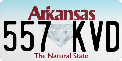 AR license plate 557KVD