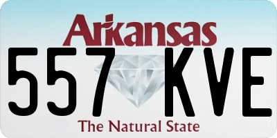 AR license plate 557KVE