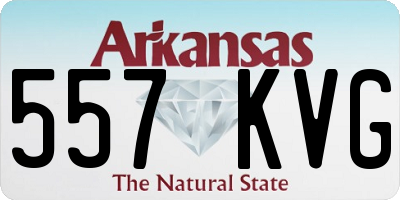 AR license plate 557KVG