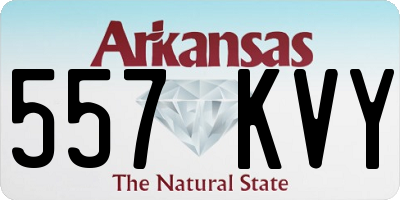 AR license plate 557KVY