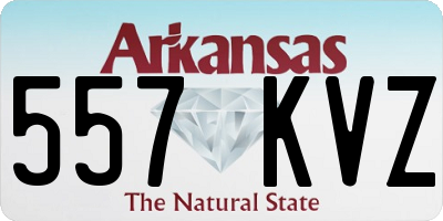 AR license plate 557KVZ