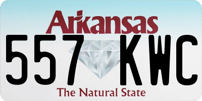 AR license plate 557KWC