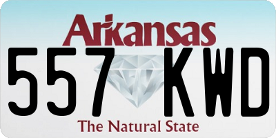 AR license plate 557KWD