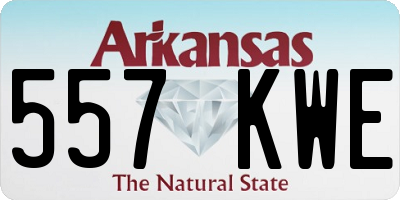 AR license plate 557KWE