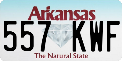 AR license plate 557KWF