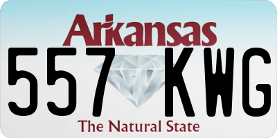 AR license plate 557KWG