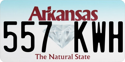 AR license plate 557KWH
