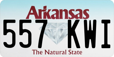 AR license plate 557KWI