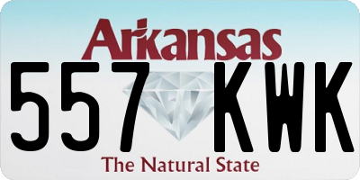 AR license plate 557KWK
