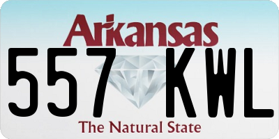 AR license plate 557KWL