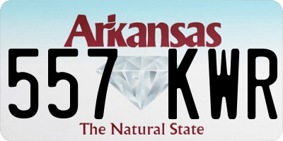 AR license plate 557KWR