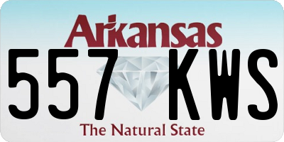 AR license plate 557KWS