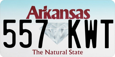 AR license plate 557KWT