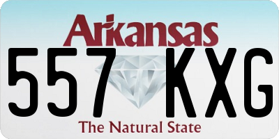 AR license plate 557KXG