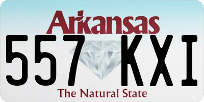 AR license plate 557KXI