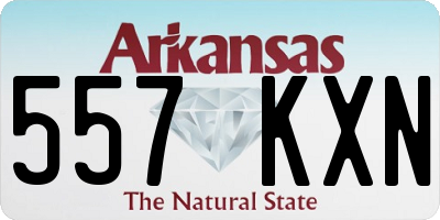 AR license plate 557KXN